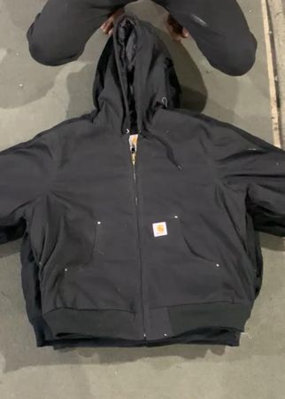 Black Carhartt Hoodie Jacket