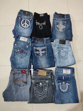 True Religion and Miss me jeans mix brands