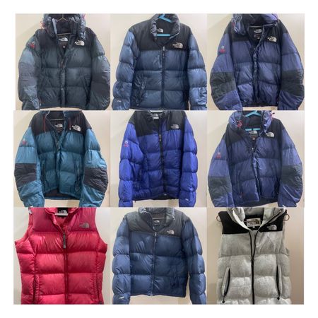 Northface Nuptse 700 two colour and other Northface puffer Jackets