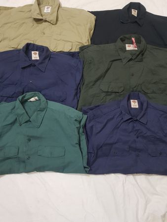 Dickies Mens Work Wear Shirts 10 Pieces