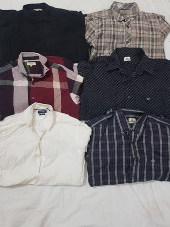 Burberry And Lacoste Shirts 10 Pieces
