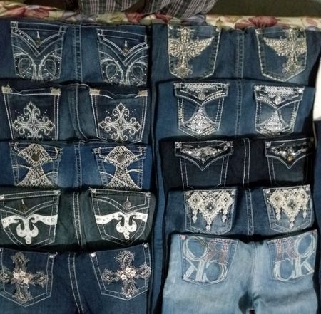 Y2K embroidery jeans bootcut