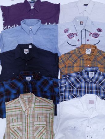 Men Vintage shirts 10 pcs