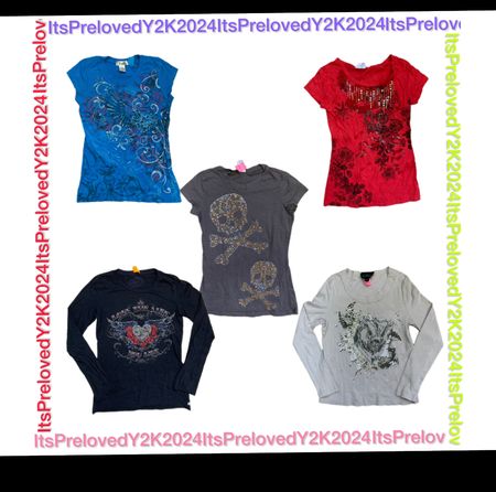 Y2k Grunge baby Tees(RX-528)