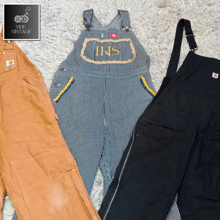 MIX BRANDED AUTHENTIC DENIM OVERALLS - 15 PCS