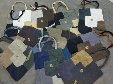 CR1400 Reworked Carhartt (Corduroy) Tote Bags - 30 Pieces
