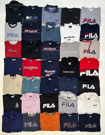 Vintage Fila/Reebok sweatshirts and hoodies 35 piece