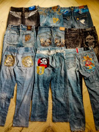 Japanese Embroided denim