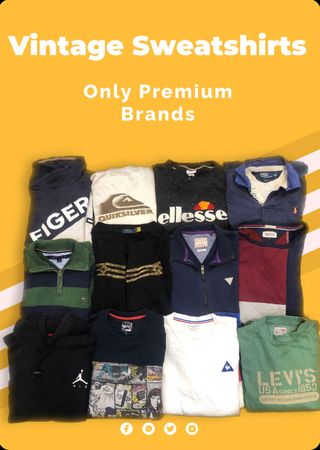 Only Premium Brand Sweatshirts Polo Ralph Lauren Lacoste Quiksilver etc
