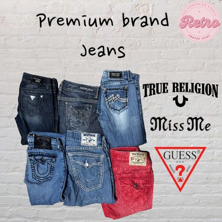 Premium brand Jeans | True Religion | Miss Me | Guess Levis