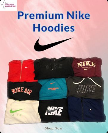 Premium Nike Hoodie Sweatshirts including Vintage Pieces