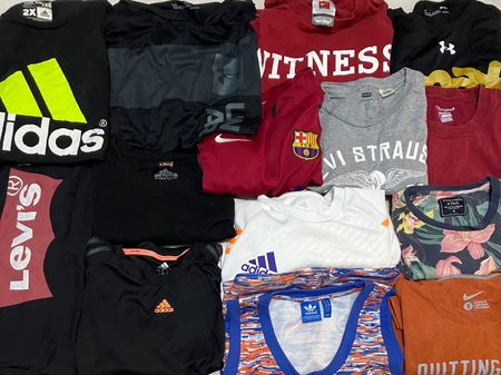 Mix Brand T-Shirt Round Neck, 15 Pieces