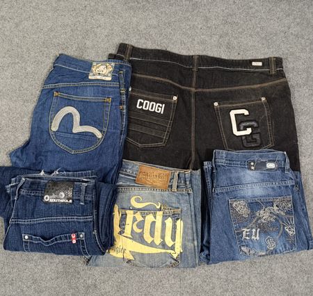 HD039 Men Baggy Designer Jeans - 21 pcs