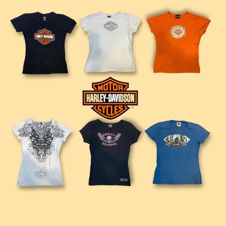 Grade 'A' Harley Davidson Y2K Baby Tees (GRV-5-025)