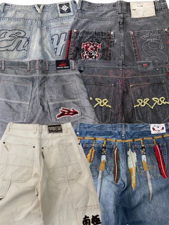 Y2K Hip Hop Baggy Jeans 20 PCS