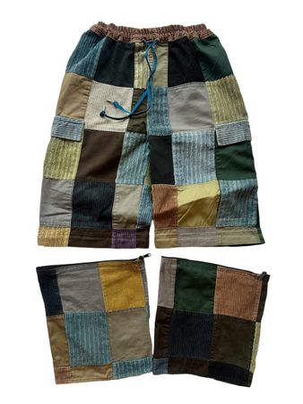Upcycled SS24 Corduroy Baggy pants/jorts