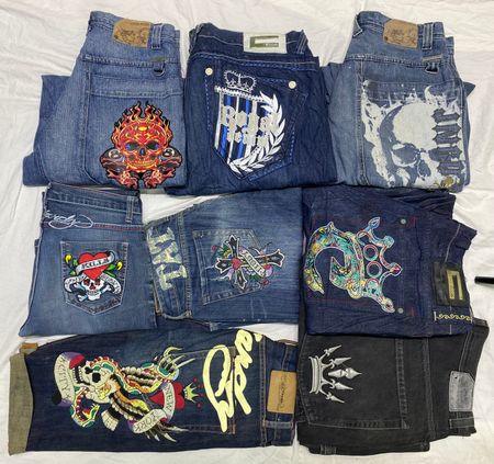 JNCO Evisu Coogi Ed Hardy Jeans Big Brands