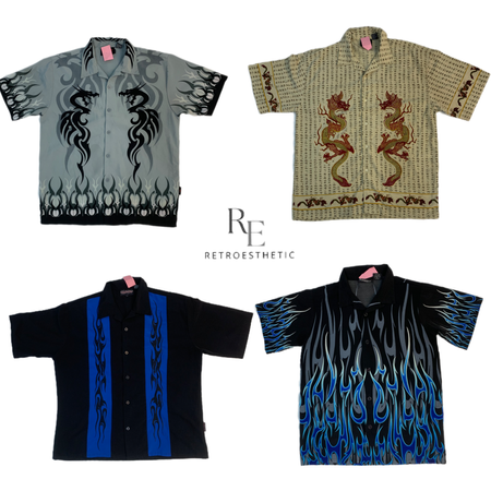 Y2K Printed Men's Shirts ( SR-389)