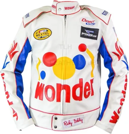 Men's Ricky Bobby Wonder Bread Racing Leather Jackets 10 pcs