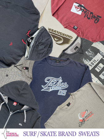 Branded Sweatshirts Surf & Skate Brands 10pcs. Quicksilver, Fubu, Element and Nike SB