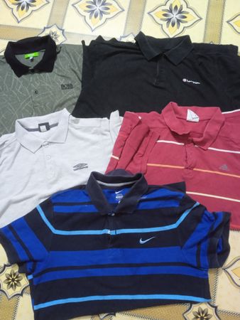Mixed Branded Collar T-Shirts