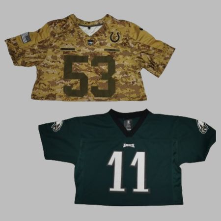 SS24 Cropped football and baseball jerseys