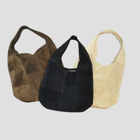 SS25 Reworked Suede Leather Hobo Bags