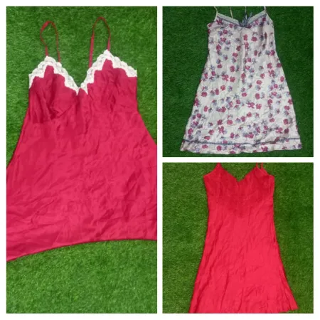 Retro Revival Satin Slip dresses