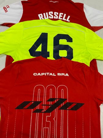 Football Authentic T-Shirts - 71 Pieces