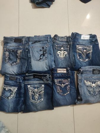 y2k rhinestone jeans