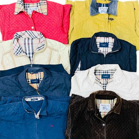 Burberry harrington and nylon jackets 14 pcs