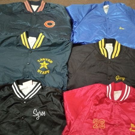 Satin bomber jackets