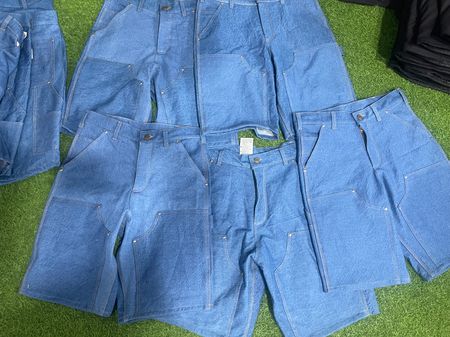 vintage inspired rework jeans double knee short 30 pcs