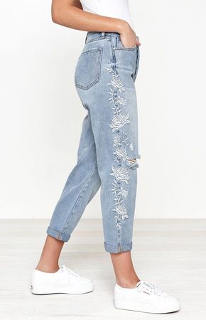 Embroidery Jeans