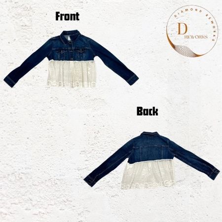 Jaqueta de meia renda de denim reciclado para ladies DR9 SS24