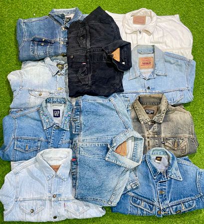 Branded Denim Jackets -10pcs including Levi's Polo Ralph Lauren Gap lee and others