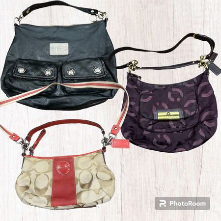 Y2k coach bags with coach logo