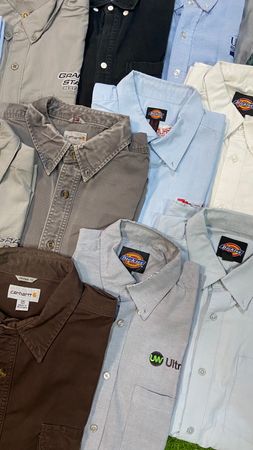 Branded Oxford Collar Shirts -23 pcs Including Carhartt and Dickies