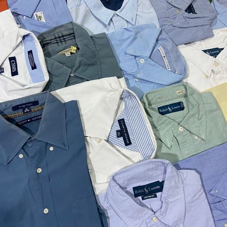 Branded Oxford Collar Shirts -21 pcs Including Burberry Polo Ralph Lauren Lacoste Tommy Hilfiger and Chaps