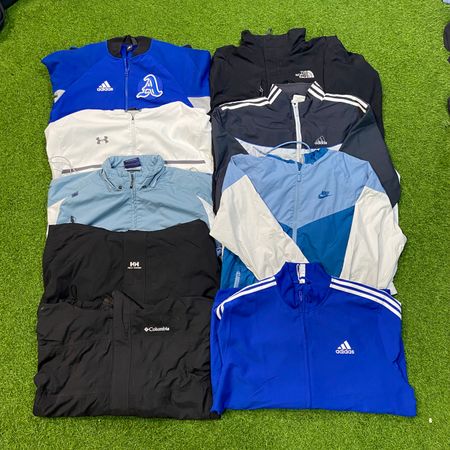 Branded Track/Windbreaker Jacket -10 pcs Including The north Face Nike Adidas and others