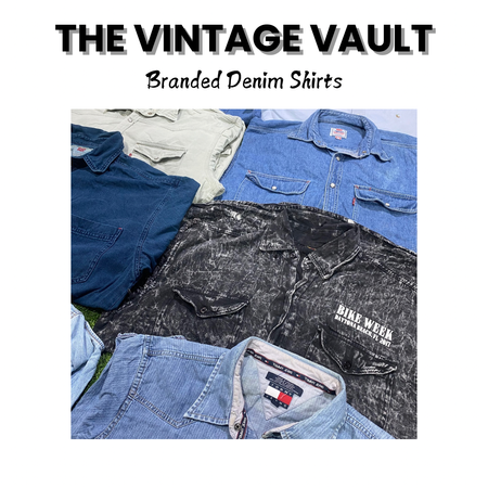 Branded Denim Shirts -60 pcs Including Polo Ralph Lauren and others