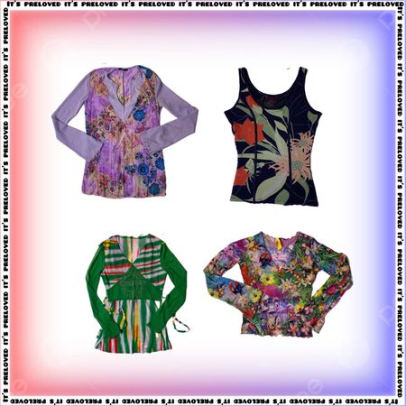 Special Price $8 Euro Mesh Y2K Tops (SS-511)