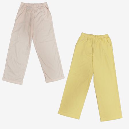 SS25 Upcycled Wide Leg Cotton Pants