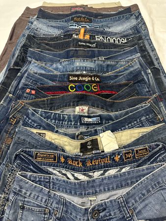 Hip-hip jeans 20 pieces  coogi, rocawear, southpole,ecko, 5 jungle,boss and etc