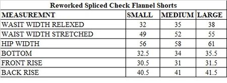 SS25 Upcycled / Reworked Spliced Check Flannel Shorts