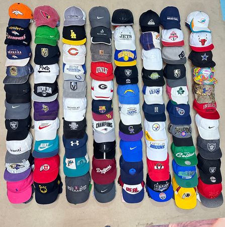 Vintage branded caps 80 pieces