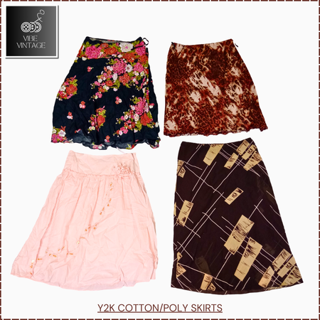 Y2K COTTON & POLY SKIRTS - 30 PCS