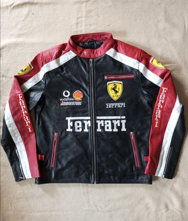 Ferrari Leather Racing Rework Style Jackets