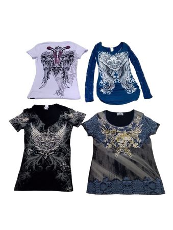 Aesthetic Affliction style t-shirts - 18 pcs - 1/8/24