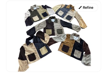 リワークスタイルの女性用クロップトップ、コーデュロイ素材、50個